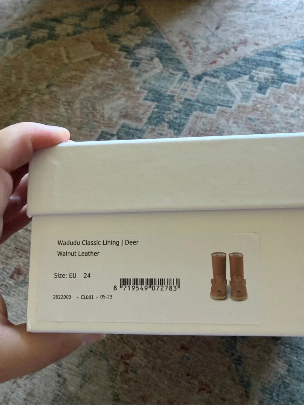 NIB $159 Donsje Amsterdam Wadudu Deer Boots Euro 24, US 8